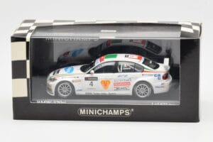 BMW 320si E90 BMW Team Italy Spain #4 A. Zanardi WTCC Brno 3rd Race 2007 Minichamps 1:43 400072604 Metal — billede 4 af 4