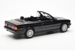 BMW 325i E30 Cabriolet Sort Metallic Norev 1:18 183211 Metal — billede 2 af 6