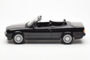 BMW 325i E30 Cabriolet Sort Metallic Norev 1:18 183211 Metal — billede 3 af 6