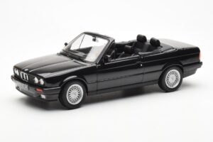 BMW 325i E30 Cabriolet Sort Metallic Norev 1:18