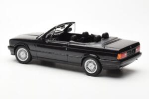 BMW 325i E30 Cabriolet Sort Metallic Norev 1:18 183211 Metal — billede 5 af 6