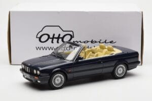 BMW 325i E30 Cabriolet Blå Otto 1:18 OT114 Resin — billede 6 af 6