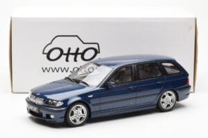 BMW 330i E46 Touring Blå Otto 1:18 OT251 Resin — billede 6 af 6