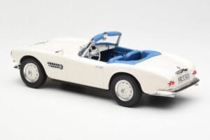 BMW 507 Roadster Hvid Norev 1:18 183232 Metal — billede 5 af 6
