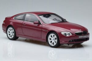 BMW 645Ci E63 Mørkerød Kyosho 1:18 08701CR Metal — billede 5 af 7