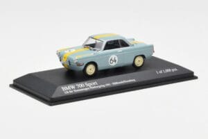 BMW 700 Sport #64 Hulbusch / Stausberg 12 Hours of Nurburgring 1961 Minichamps 1:43 400612364 Metal — billede 2 af 4