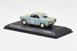 BMW 700 Sport #64 Hulbusch / Stausberg 12 Hours of Nurburgring 1961 Minichamps 1:43 400612364 Metal — billede 3 af 4