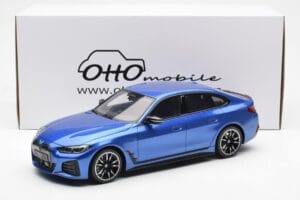 BMW i4 M50 G26 Blå Otto 1:18 OT453 Resin — billede 6 af 6