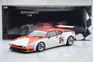 BMW M1 Equipe Dominique Lacaud #84 H. Stuck / Burger / D. Lacaud 24 Hours of Le Mans 1980 Minichamps 1:18 155802984 Metal — billede 6 af 6