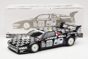 BMW M1 #111 Team MK Motorsport J-L. Witmeur / Krankenberg / Libert 24 Hours of Le Mans 1986 Minichamps 1:18 180862911 Metal — billede 8 af 8