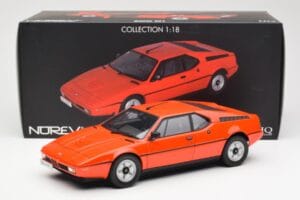 BMW M1 Orange Metallic Norev 1:18 183222 Metal — billede 8 af 8
