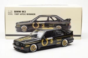 BMW M3 E30 #3 J. Richards Austrian Airlines ATCC 1987 AUTOart 1:18 88745 Metal — billede 8 af 8