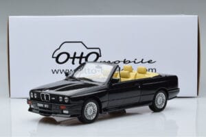 BMW M3 E30 Cabriolet Sort Otto 1:18 OT1012 Resin — billede 6 af 6