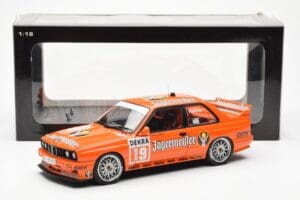 BMW M3 E30 #19 A. Hahne Jägermeister DTM 1992 AUTOart 1:18 89248 Metal — billede 8 af 8