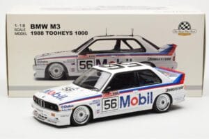 BMW M3 E30 #56 P. Brock / J. Richards Mobil Bathurst 1000 1988 AUTOart 1:18 88847 Metal — billede 9 af 9