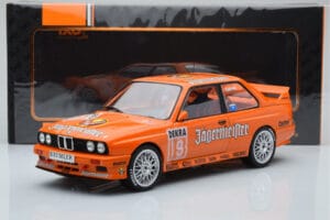 BMW M3 E30 Jagermeister #19 A. Hahne DTM Nurburgring 1992 IXO 1:18 18RMC082A Metal — billede 6 af 6