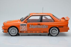BMW M3 E30 Jagermeister #20 W. Gardner DTM Nurburgring 1992 IXO 1:18 18RMC082B Metal — billede 3 af 6