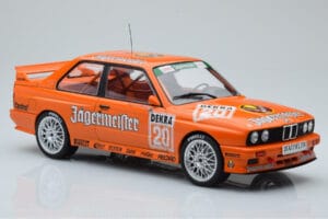 BMW M3 E30 Jagermeister #20 W. Gardner DTM Nurburgring 1992 IXO 1:18 18RMC082B Metal — billede 4 af 6
