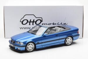 BMW M3 E36 Cabriolet Blå Otto 1:18 OT279 Resin — billede 5 af 5
