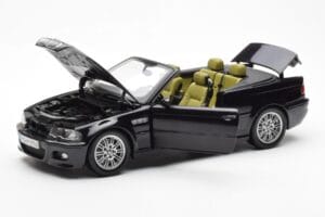 BMW M3 E46 Cabriolet Sort Kyosho 1:18 80430024431 Metal — billede 2 af 8