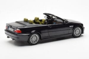 BMW M3 E46 Cabriolet Sort Kyosho 1:18 80430024431 Metal — billede 3 af 8