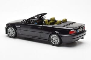 BMW M3 E46 Cabriolet Sort Kyosho 1:18 80430024431 Metal — billede 7 af 8