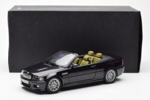BMW M3 E46 Cabriolet Sort Kyosho 1:18 80430024431 Metal — billede 8 af 8