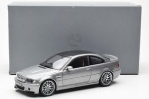 BMW M3 E46 CSL Grå Kyosho 1:18 80430302734 Metal — billede 8 af 8