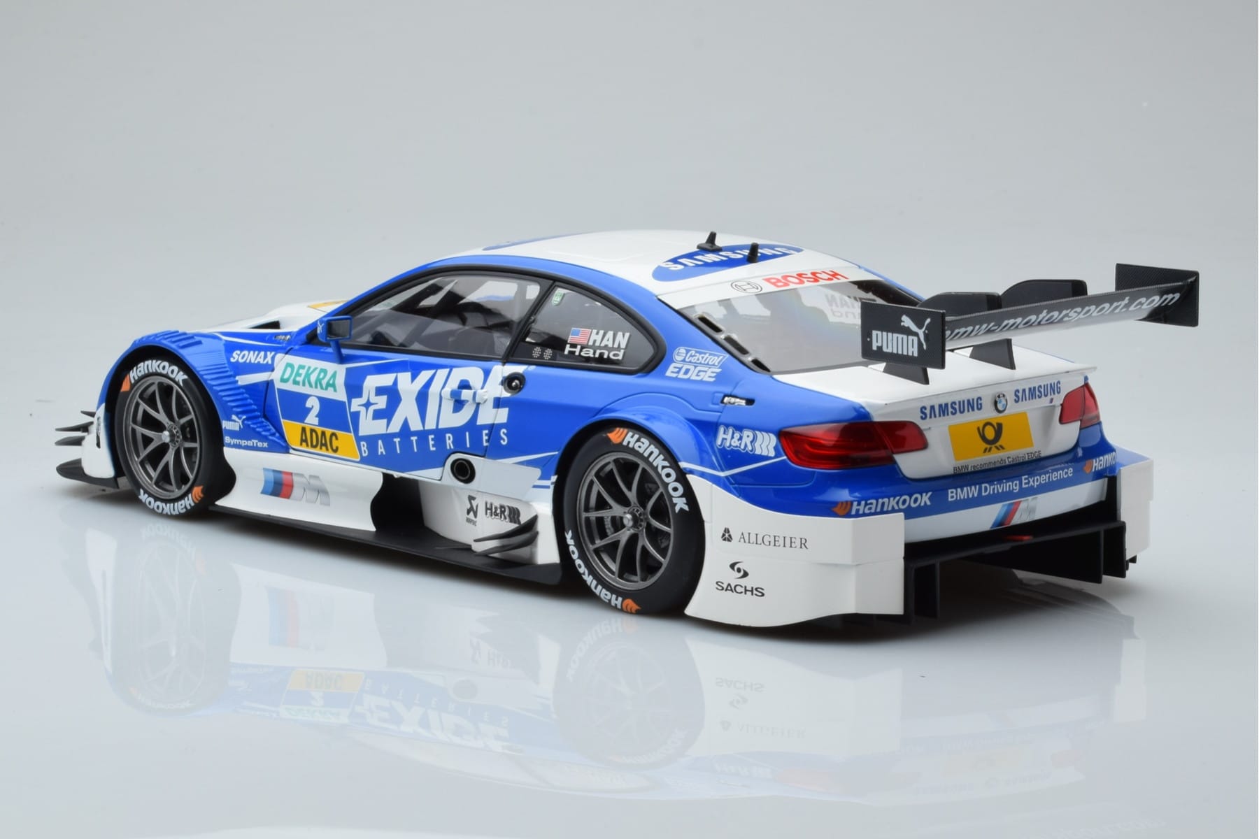BMW M3 #2 BMW Team RMG A.J. Hand DTM 2012 Minichamps 1:18 100122202 Metal — billede 6 af 8