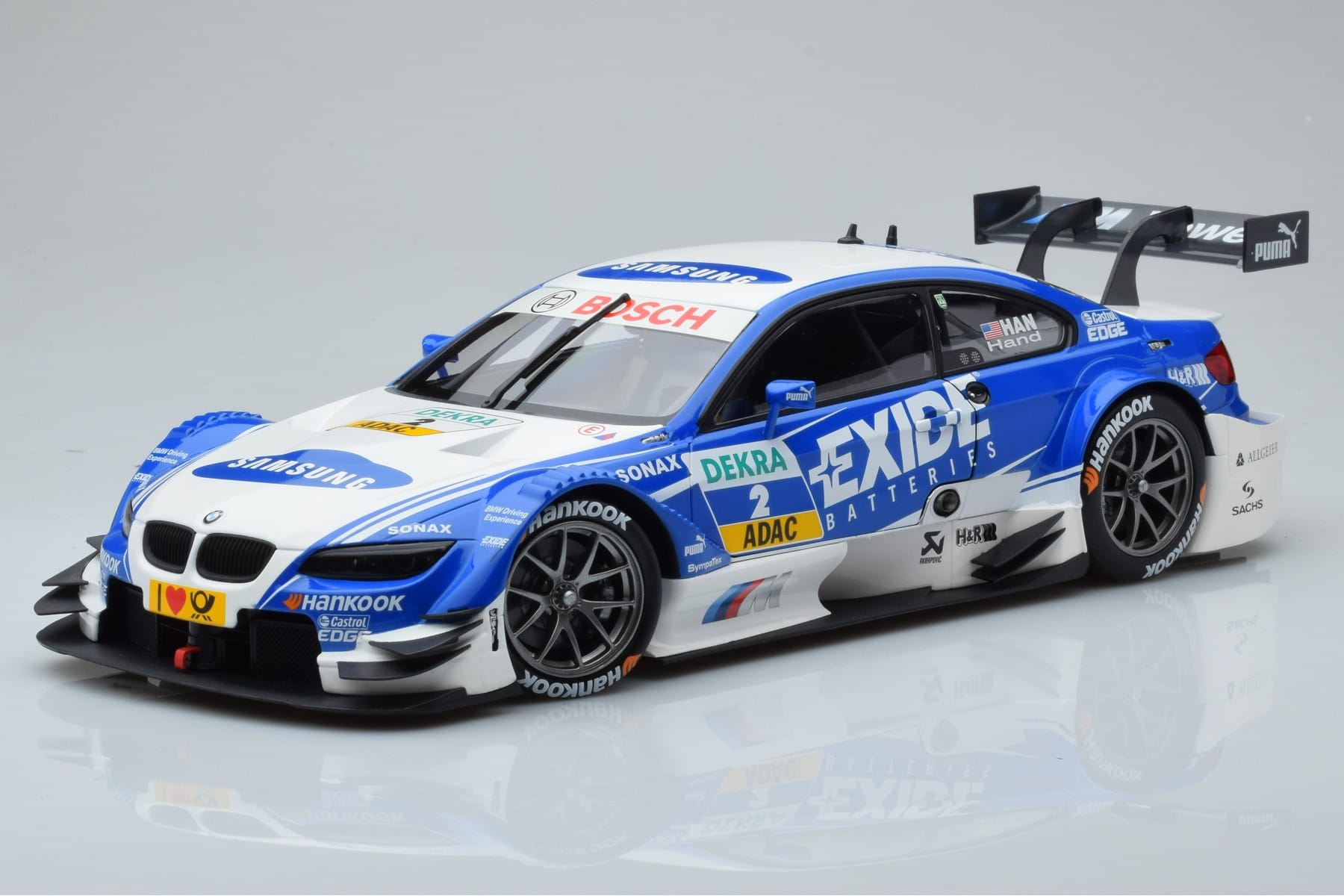 BMW M3 #2 BMW Team RMG A.J. Hand DTM 2012 Minichamps 1:18 100122202 Metal