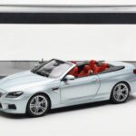 BMW M6 F12 Cabriolet Silverstone Sølv II Paragon 1:18 - image 8 of 8