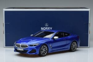 BMW M850i G15 Blå Metallic Norev 1:18 183286 Metal — billede 7 af 7