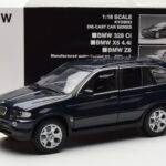 BMW X5 4.4i E53 Mørk Blå Kyosho 1:18 - image 8 of 8