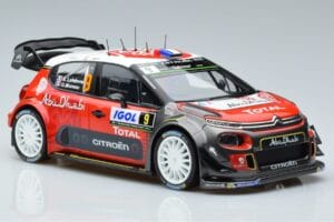 Citroen C3 WRC #9 S. Lefebvre / G. Moreau Tour de Corse 2017 Norev 1:18 181633 Metal — billede 4 af 6