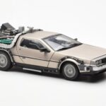 DeLorean DMC-12 Time Machine Back to the Future Sølv Sun Star 1:18 - image 6 of 8
