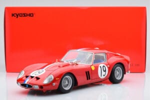 Ferrari 250 GTO #19 24 Hours of Le Mans 1962 Kyosho 1:18 08438A Metal — billede 10 af 10