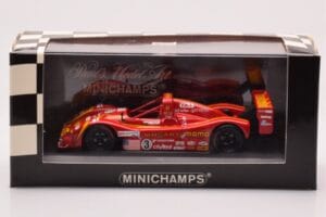Ferrari 333 SP #3 Moretti Racing G. Moretti / D. Theys / M. Baldi 24 Hours of Le Mans 1998 Minichamps 1:43 430987603 Metal — billede 4 af 4
