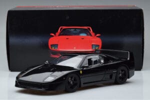 Ferrari F40 Lightweight Sort Kyosho 1:18 08412BK Metal — billede 12 af 12