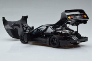 Ferrari F40 Lightweight Sort Kyosho 1:18 08412BK Metal — billede 6 af 12