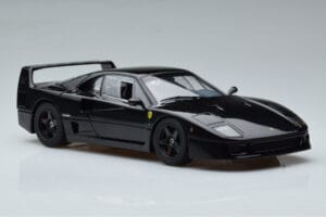 Ferrari F40 Lightweight Sort Kyosho 1:18 08412BK Metal — billede 8 af 12