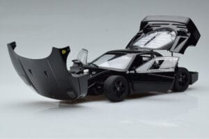 Ferrari F40 Lightweight Sort Kyosho 1:18 08412BK Metal — billede 9 af 12