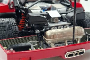 Ferrari F40 Rød Metallic Asia Exclusive Kyosho 1:18 08416RM-G Metal — billede 13 af 14