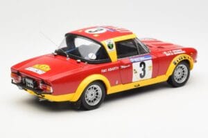 Fiat 124 Abarth #3 Barbasio / Sodano East African Safari Rally 1974 Sun Star 1:18 4952 Metal — billede 3 af 8