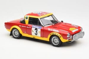 Fiat 124 Abarth #3 Barbasio / Sodano East African Safari Rally 1974 Sun Star 1:18 4952 Metal — billede 6 af 8