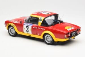 Fiat 124 Abarth #3 Barbasio / Sodano East African Safari Rally 1974 Sun Star 1:18 4952 Metal — billede 7 af 8