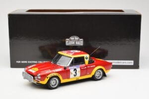 Fiat 124 Abarth #3 Barbasio / Sodano East African Safari Rally 1974 Sun Star 1:18 4952 Metal — billede 8 af 8