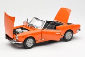 Fiat 124 BS Orange Sun Star 1:18 4906 Metal — billede 2 af 8