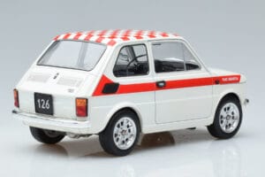 Fiat 126 Abarth Hvid MCG 1:18 MCG18325 Metal — billede 2 af 6
