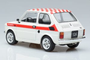 Fiat 126 Abarth Hvid MCG 1:18 MCG18325 Metal — billede 5 af 6