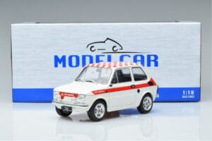 Fiat 126 Abarth Hvid MCG 1:18 MCG18325 Metal — billede 6 af 6